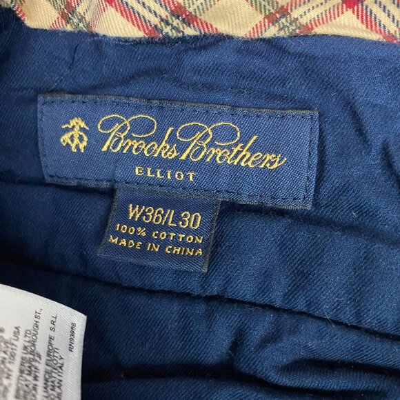Brooks Brothers Elliot Corduroy Pants Men's 36 x 30 Fit 35 x 28 Blue Wide Wale - Picture 7 of 14